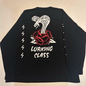 Y2K lurking class snake long sleeve shirt